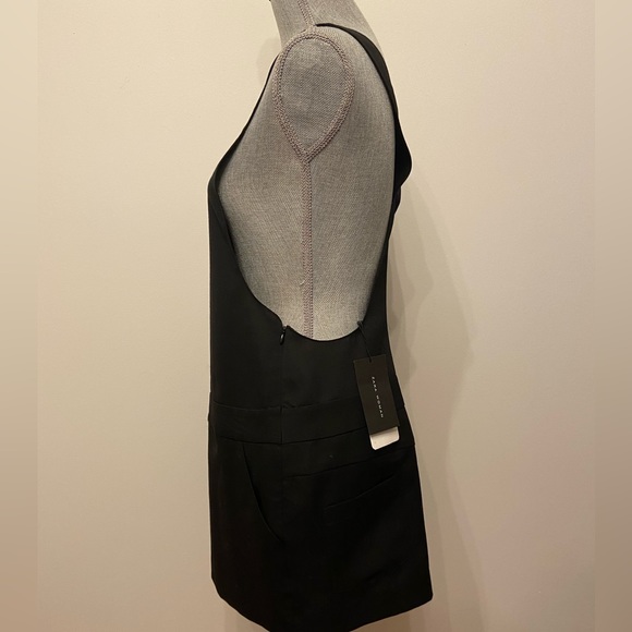 Zara Black Racerback Overall Mini Dress - Picture 2 of 6